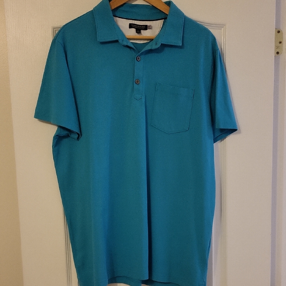 Banana Republic Aqua Polo Shirt
